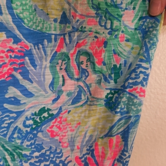Lilly Pulitzer Gold Label Rainbow Mermaid Tee XXS - Picture 7 of 8